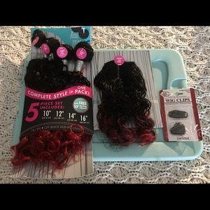 BUNDLE- Brand New Hairtensity 5 piece w wig clips